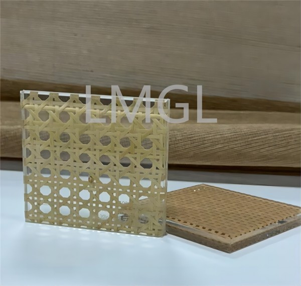 Wicker Laminated Glass,luxury stores decorative glass