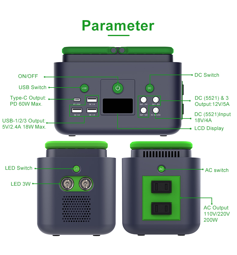 YABO 200W Emergency Portable Power Station