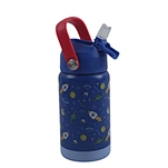 500ml Space-Themed Kids' Insulated Straw Water Bottle