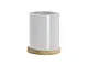 Sublimation 11oz Ceramic Flowerpot with Bamboo Base