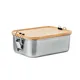 800ml Stainless Steel Lunch Box with Hermetic Bamboo Lid