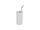 SKINNY STRAIGHT STAINLESS STEEL TUMBLER WITH STRAW & LID