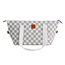 Checkered Large Capacity Insulated Tote Bag
