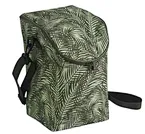 Tropical Leaf Print Insulated Cooler Bag – 600D Oxford with Shoulder Strap