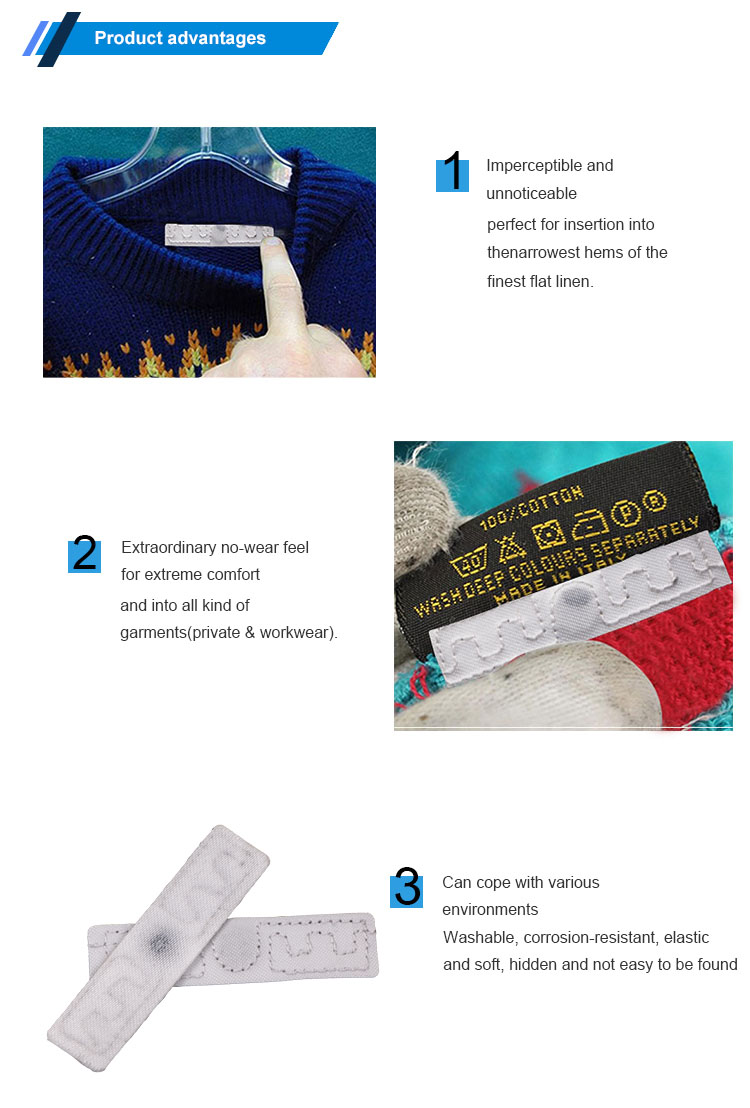 Flexible Textile Laundry Tags