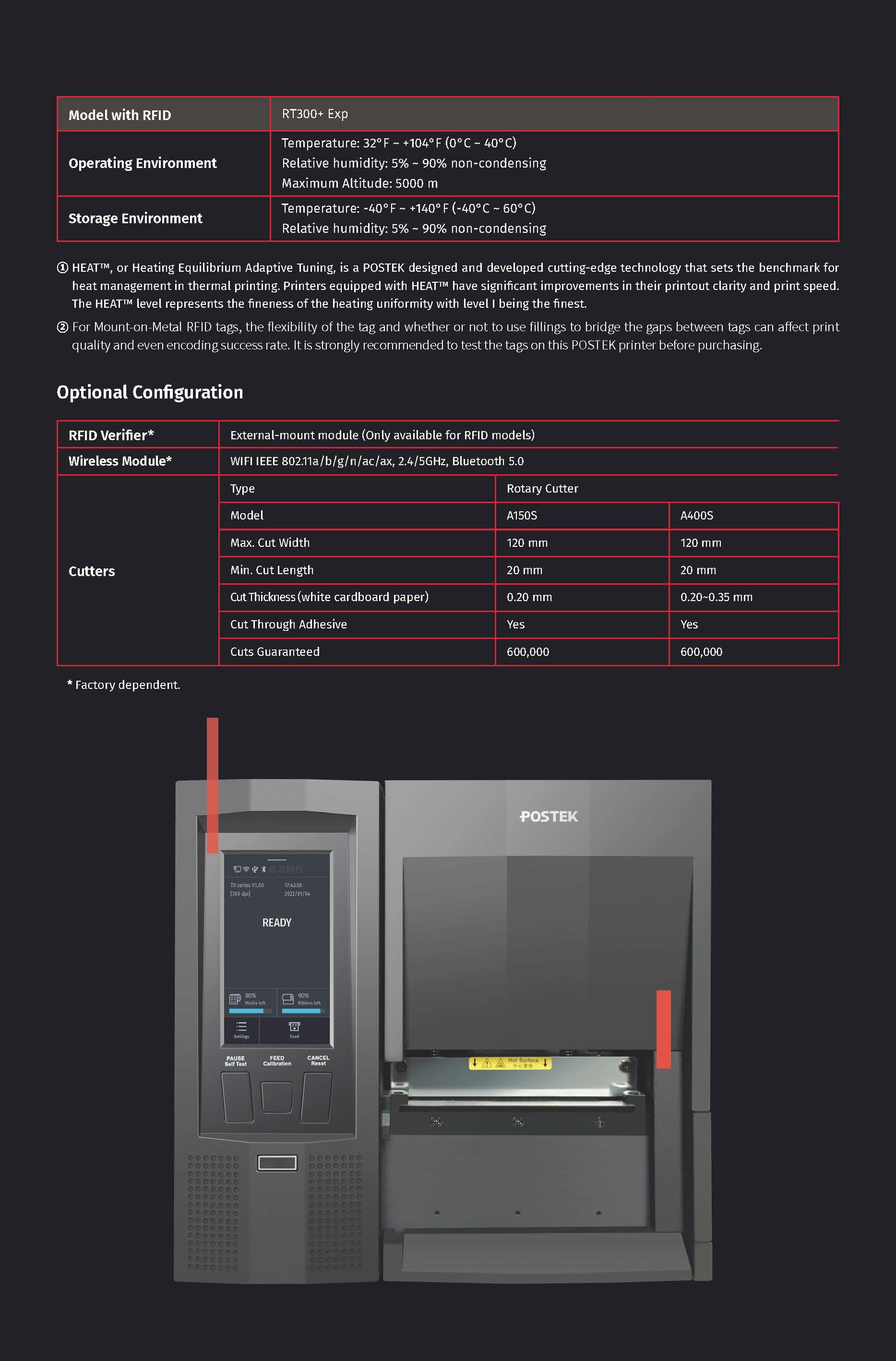 UHF labels printer