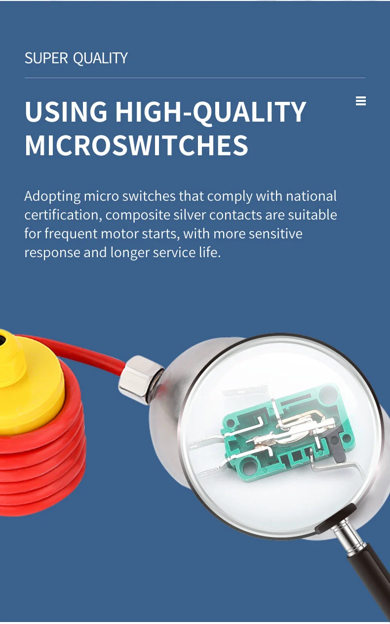 Liquid level float switch