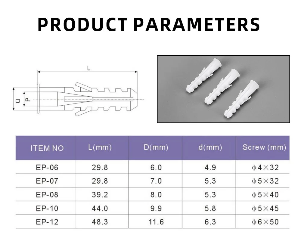 expansion anchor tubes