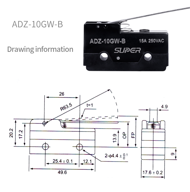 ADZ double pole double throw switch