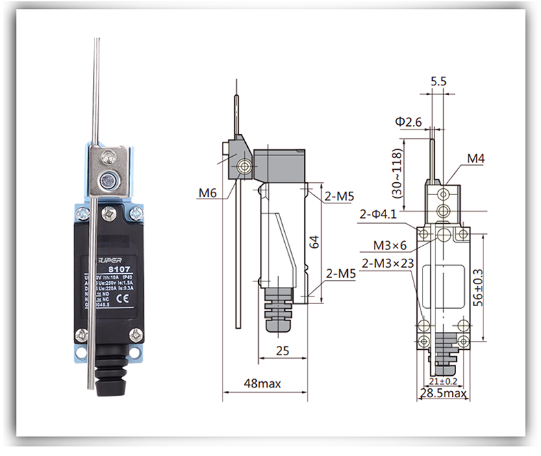high-temperature metallurgy stroke switch