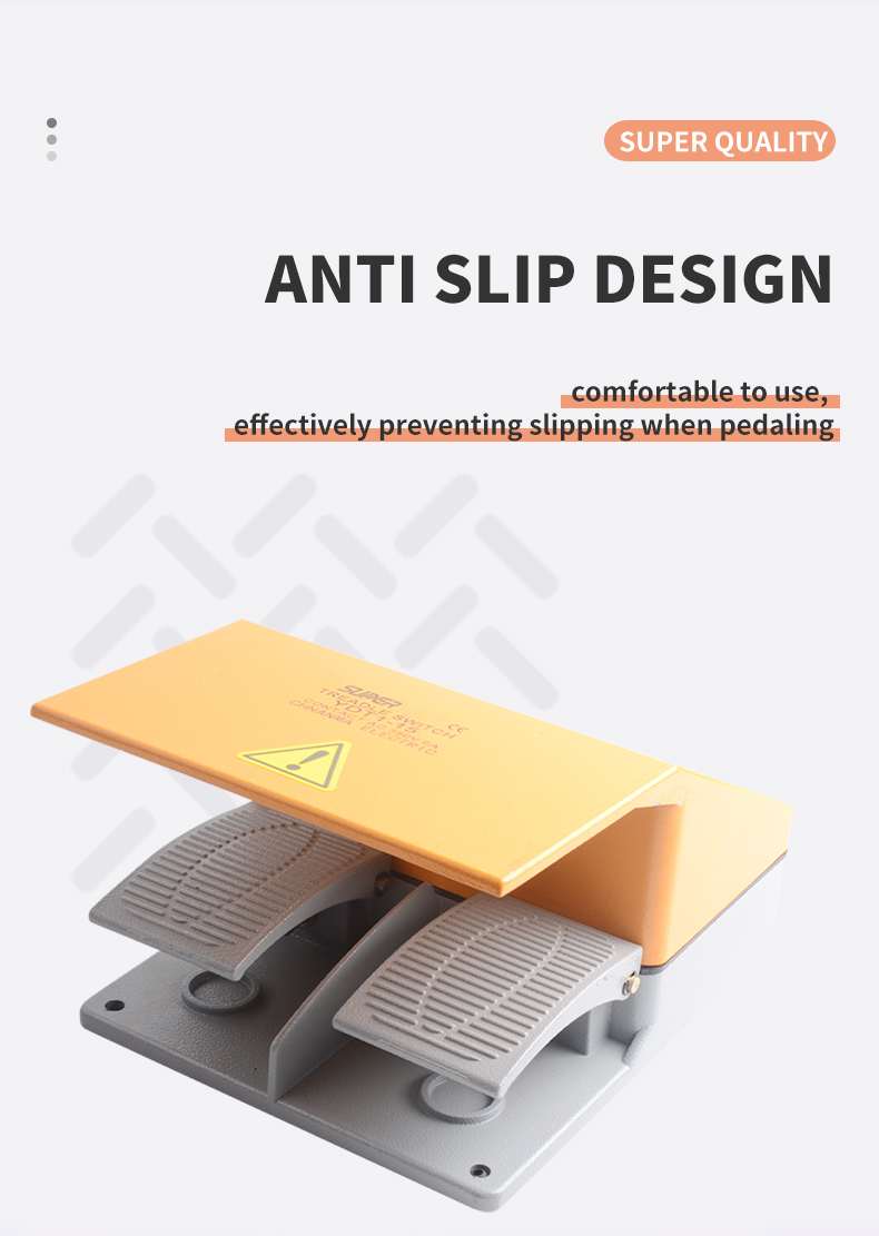 Double step reset foot switch