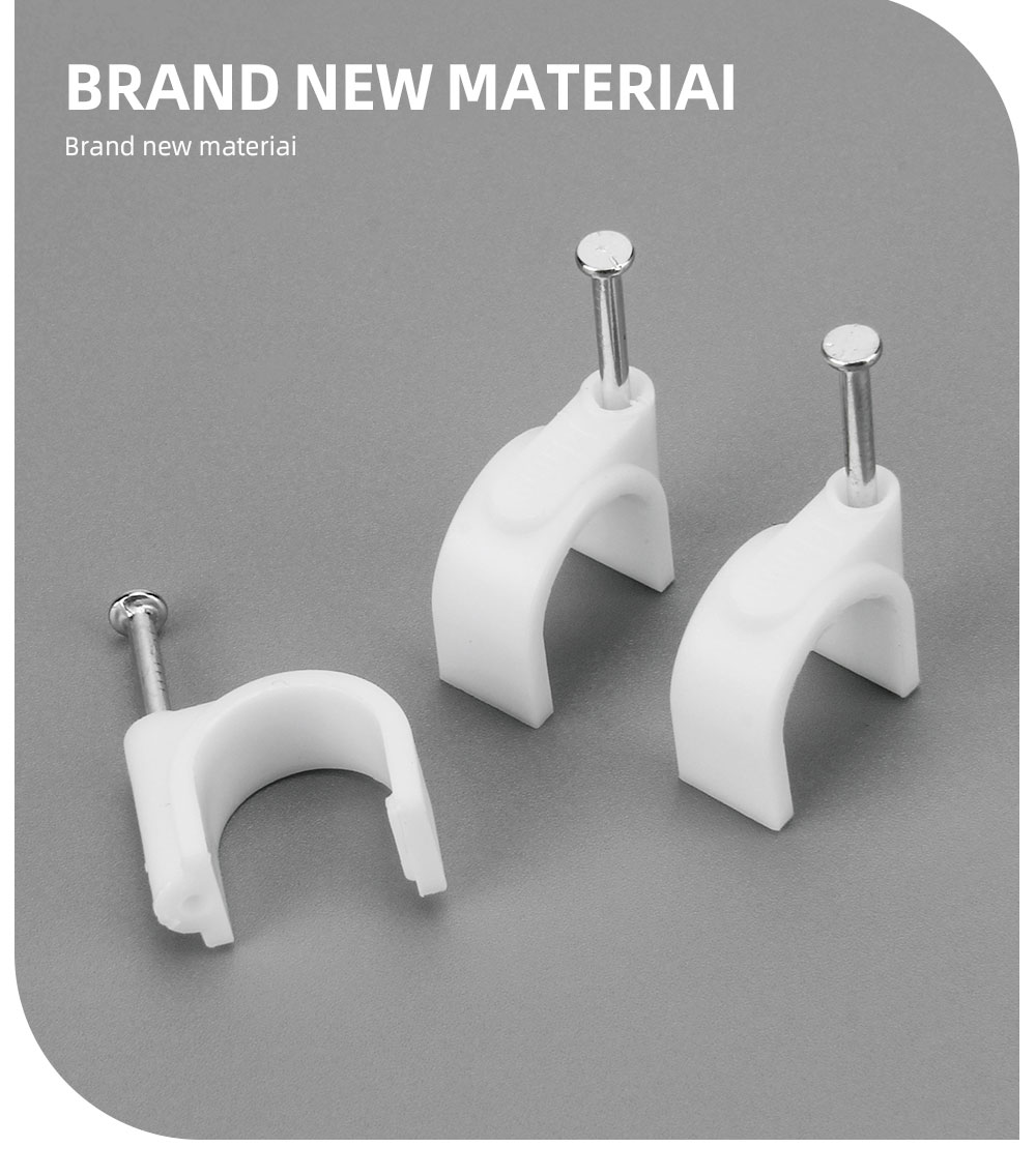 steel nail cable clips