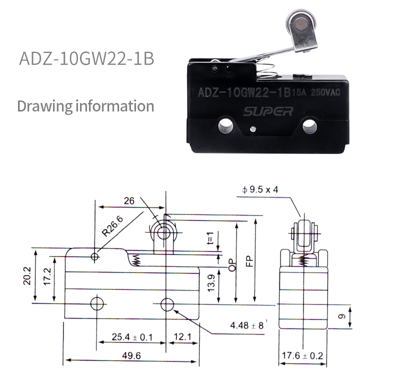 ADZ double pole double throw switch