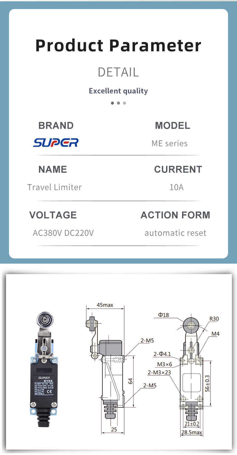 high-temperature metallurgy stroke switch