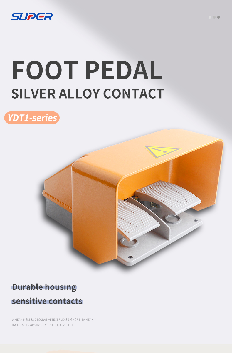 Double step reset foot switch
