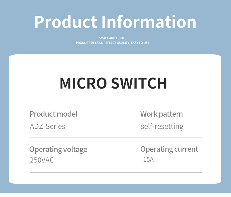 ADZ double pole double throw switch
