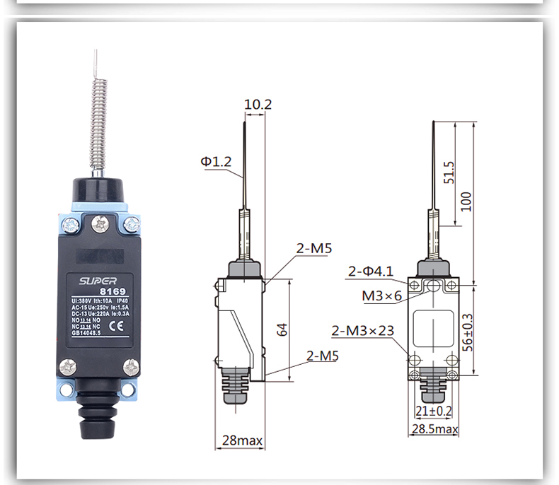 high-temperature metallurgy stroke switch