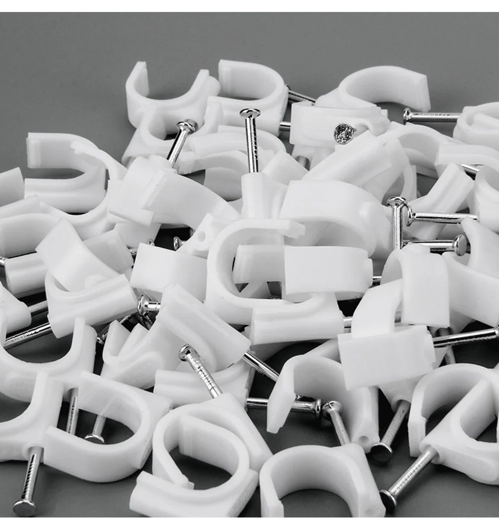 steel nail cable clips