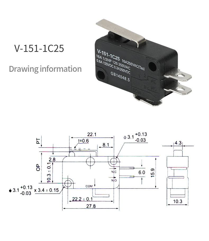 V-15 micro switch