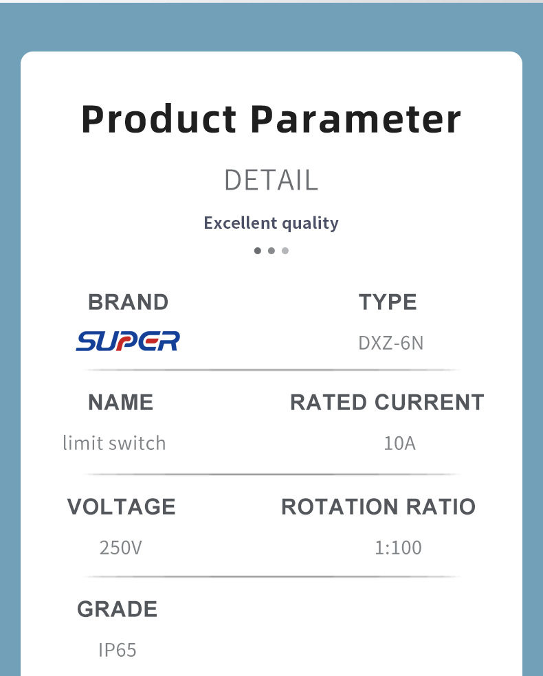 Dxz 6N limit switch