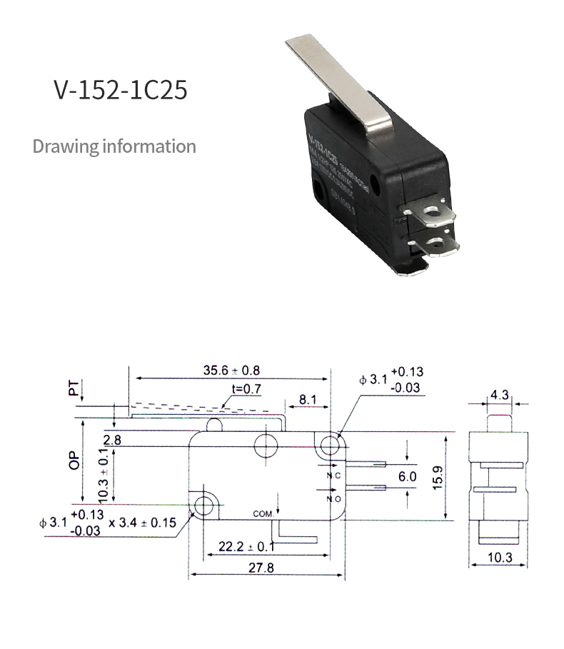 V-15 micro switch