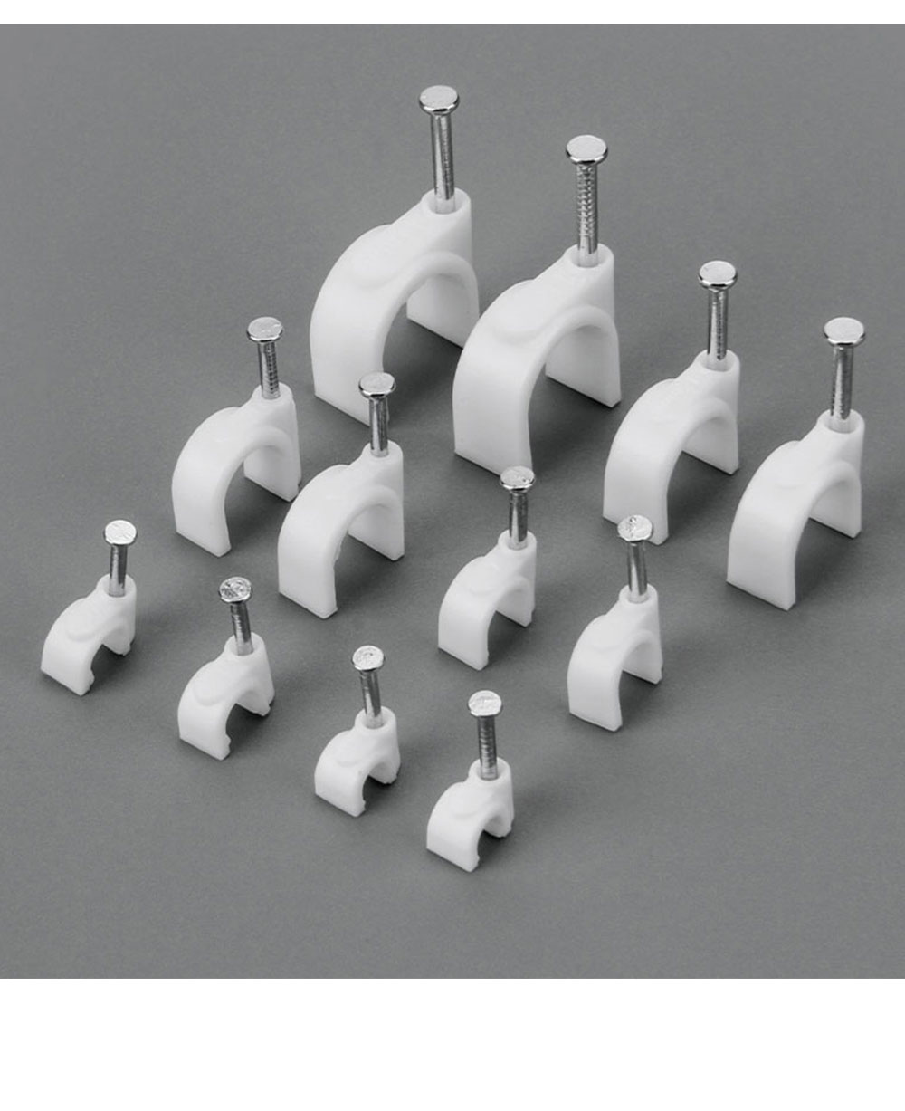 steel nail cable clips