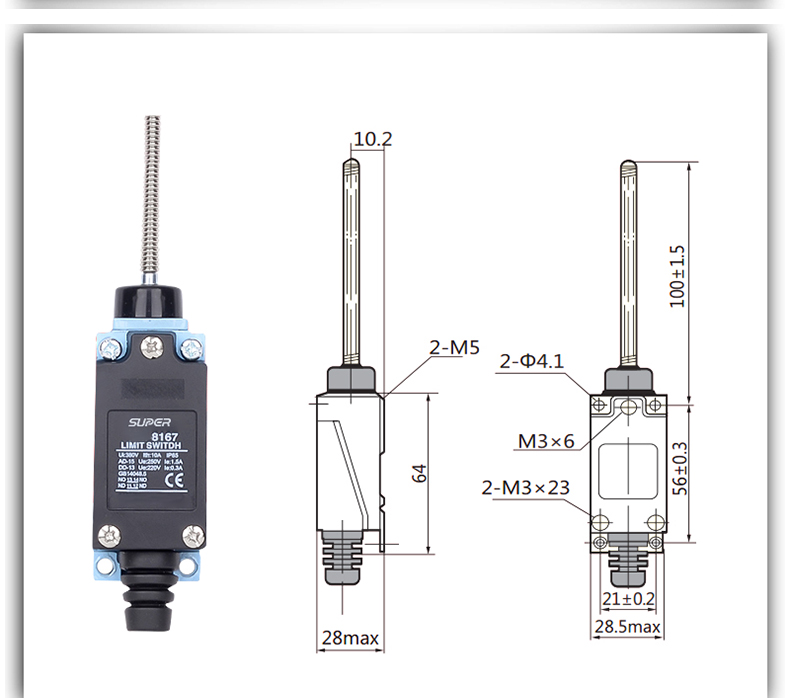 high-temperature metallurgy stroke switch