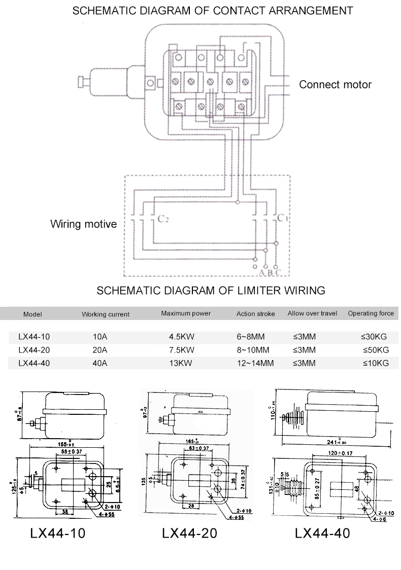 LX44 travel switch