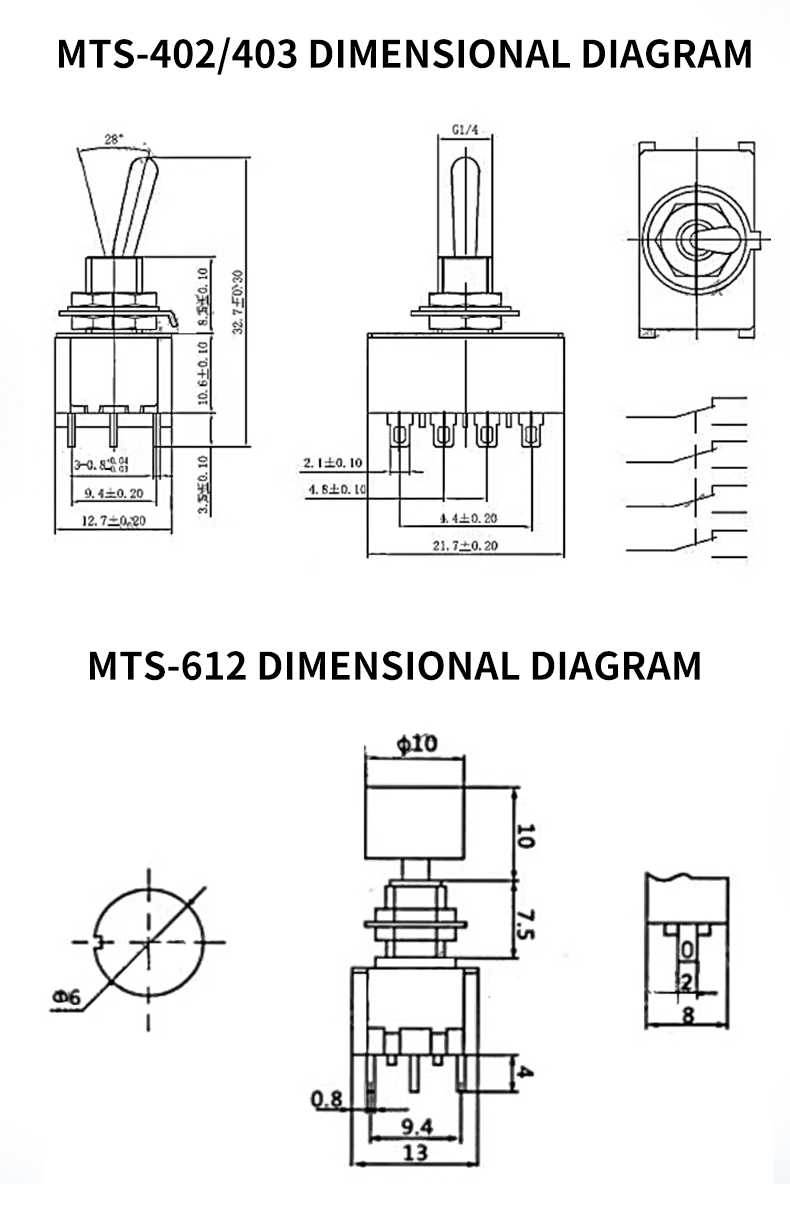 Micro toggle Switch