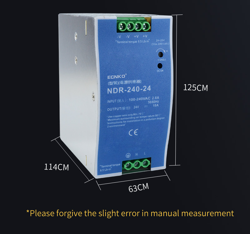 NDR rail power supply