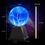4 5 6 Inch USB Magic Light Voice Activated Lightning Globe Party Kids Toy Festival Decoration
8 10 Inch Large Plasma Ball Touch Sensitive Globe Lamp Educational Science Experiment Gift
3 5 Inch Crystal Tesla Plasma Ball Interactive Nebula Night Light Wedd