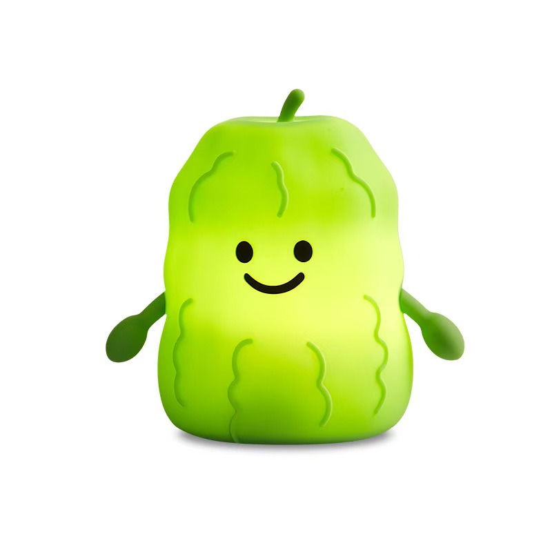 Hot Sale Silicone Bitter Melon Light 2025 New Rechargeable LED Children Night Light Touch Control Bedroom Decor 2