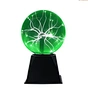 J&R 6 Inch Blue Sound Control Battery Operated Party Decor Plasma Globe Lightning Ball