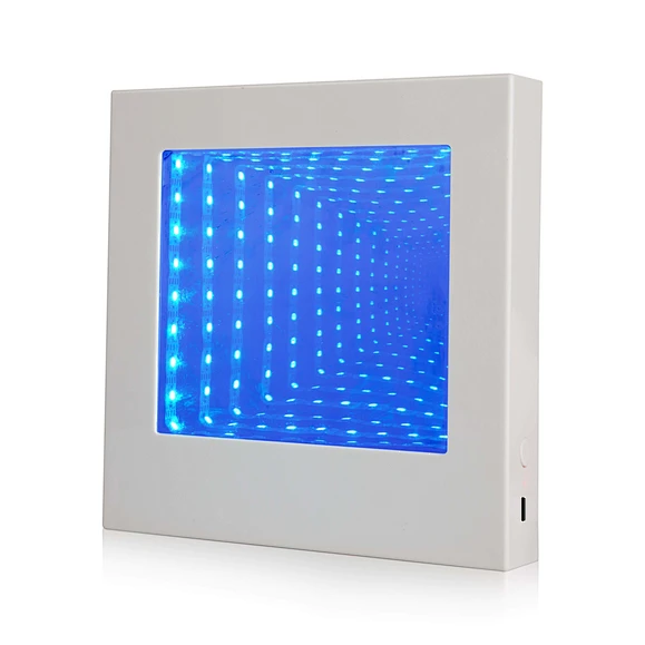 Infinity Mirror LED Lamp 3D RGB Decorative Wall Hanging for Living Room Hotel Bar Custom Tunnel Effect Backlit Lighting Design