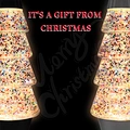glitter lamp