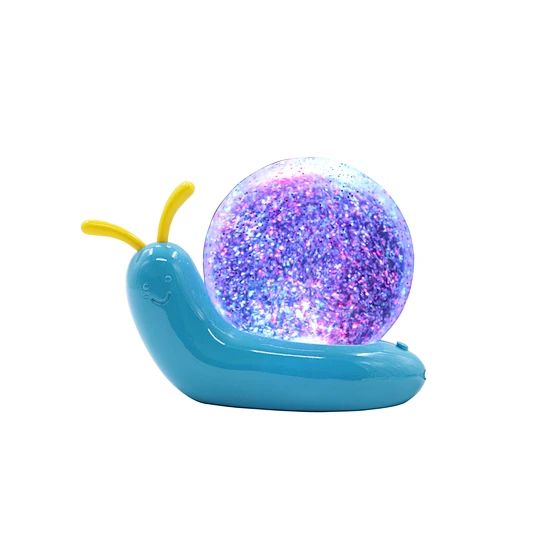 LED Motion Snail Night Light Decorative Liquid Lamp USB Powered Color Changing for Home Office Kids Gift