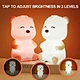 2025 Hot Sale Rechargeable Light-up Silicone Bear Night Light Eye Protection Bedside Gift
Rechargeable Cute Silicone Bear Night Light with 3 Levels of Brightness for Bedroom
Hot Sale Bear Shape Rechargeable Touch Lamp Silicone Night Light for Bedroom Deco