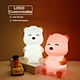 2025 Hot Sale Rechargeable Light-up Silicone Bear Night Light Eye Protection Bedside Gift
Rechargeable Cute Silicone Bear Night Light with 3 Levels of Brightness for Bedroom
Hot Sale Bear Shape Rechargeable Touch Lamp Silicone Night Light for Bedroom Deco