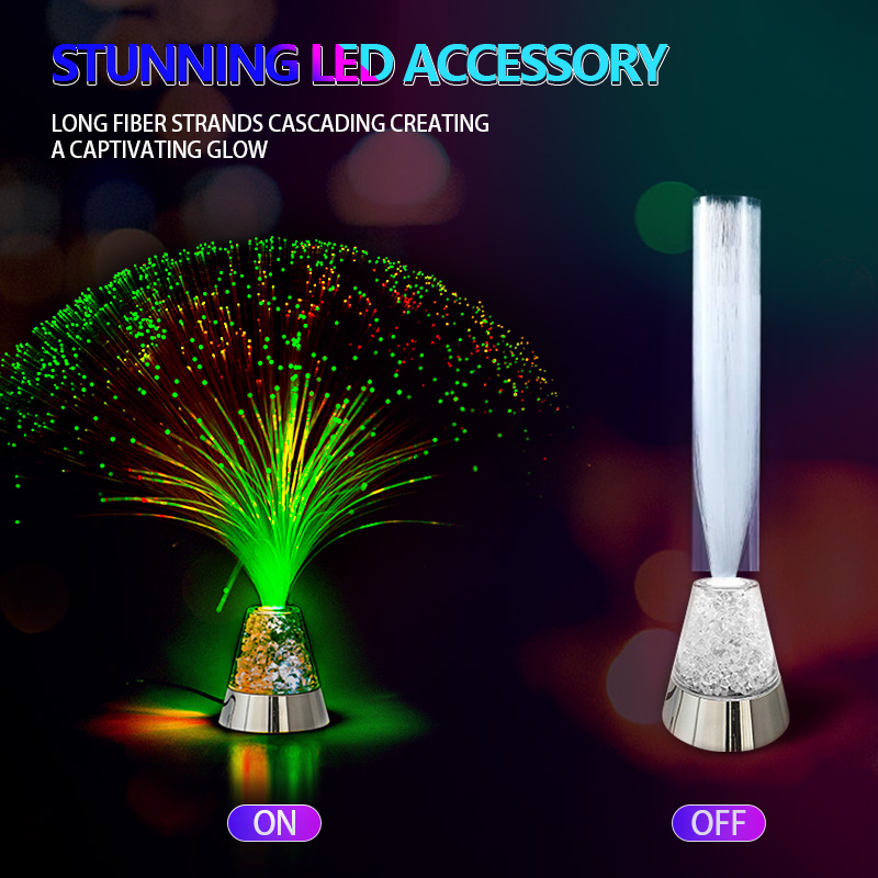 Fiber Optic Lamp with Cat