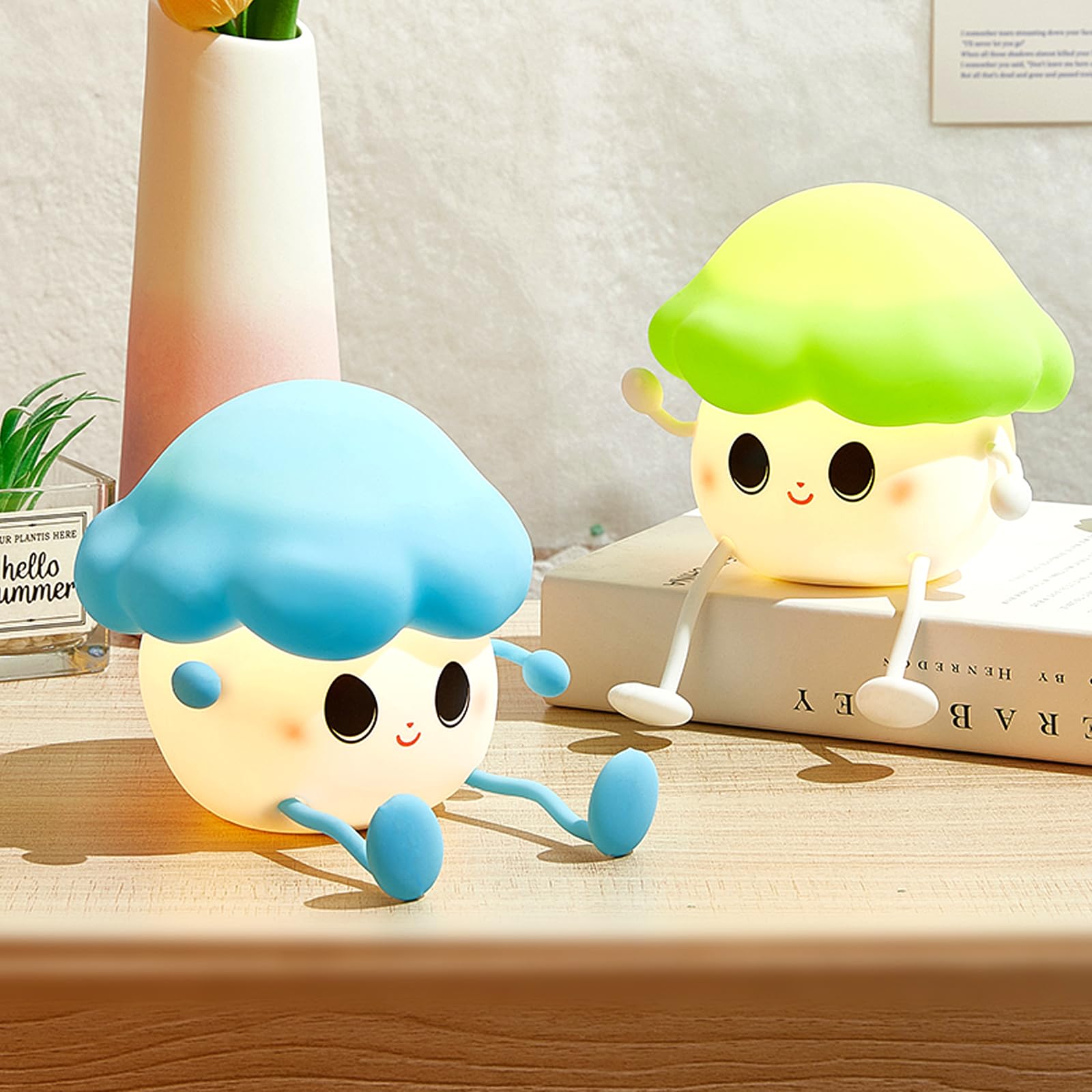 Mushroom nightlight as a cute home decor