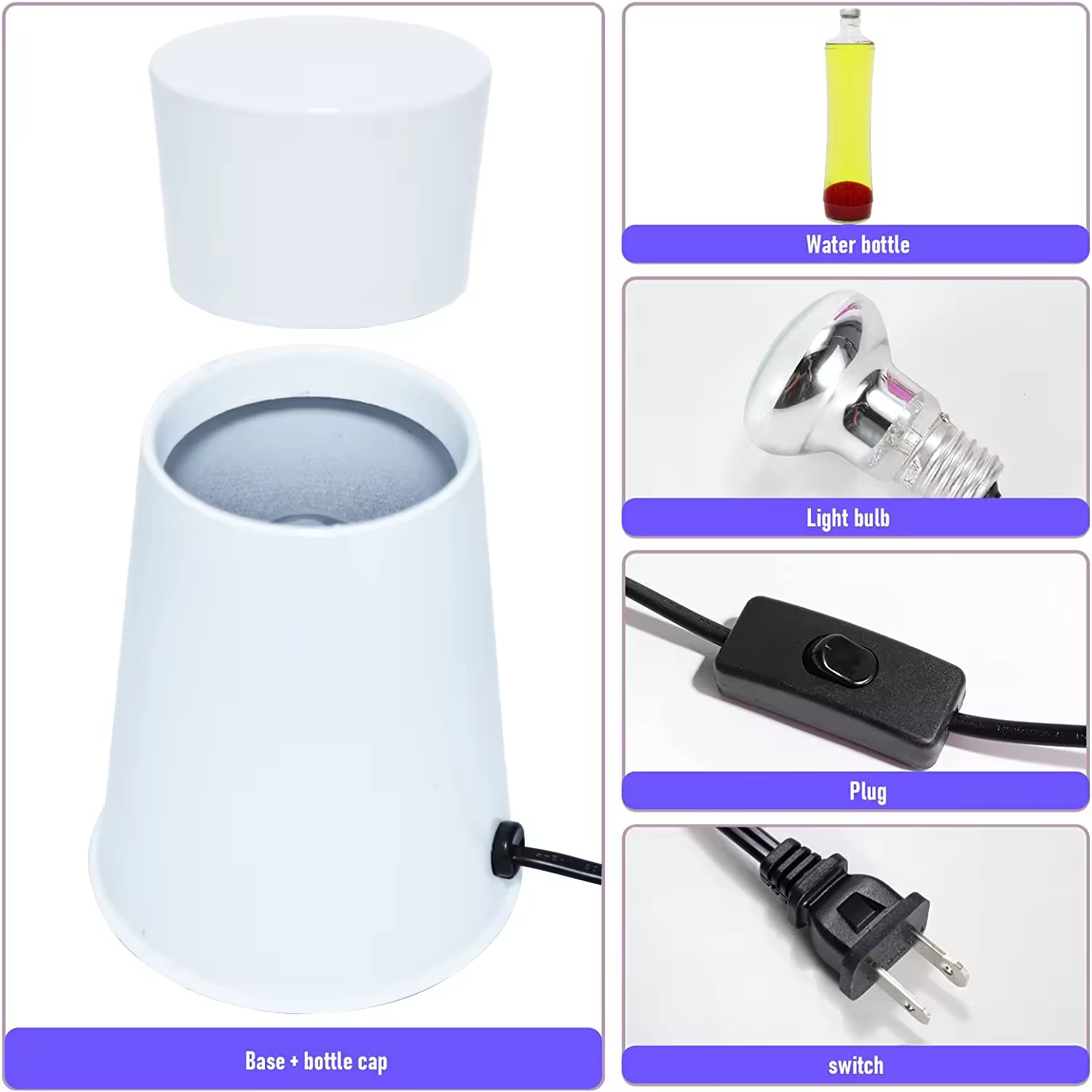 Comparison of lava lamp and small night light
