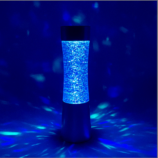 color changing glitter lamp