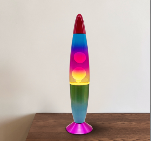 rocket ship lava lamp