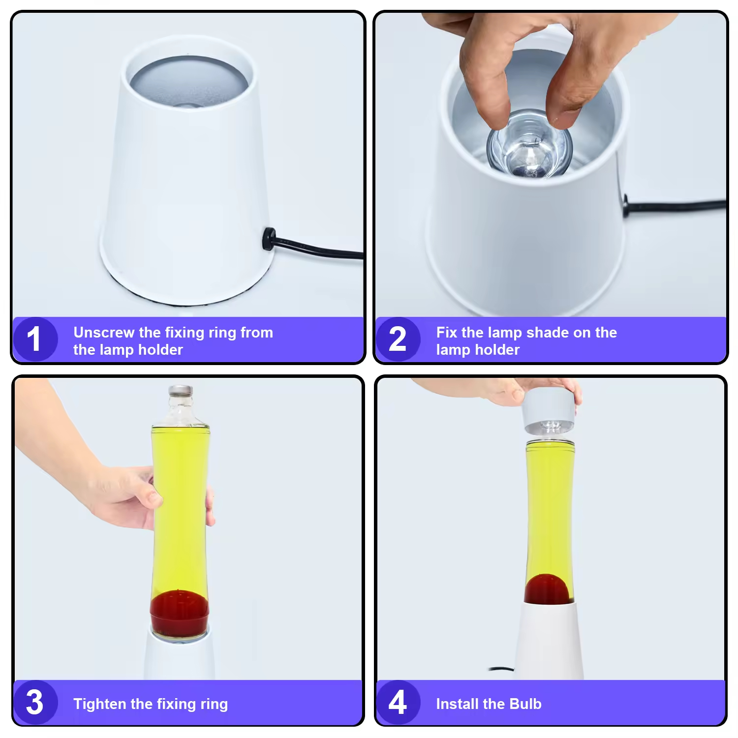 Vibrant lava lamp as a focal decor piece