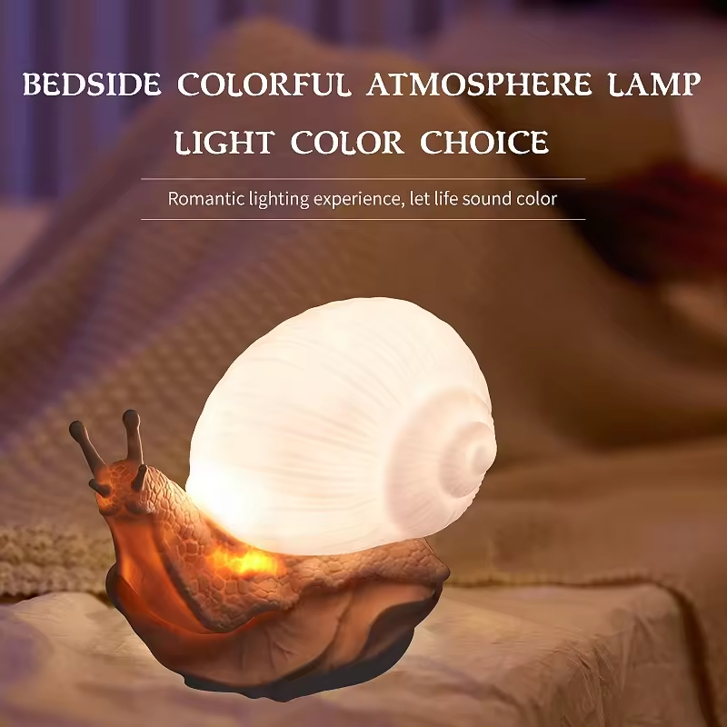 Festive Warm Snail Lamp