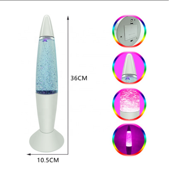 led glitter lamp