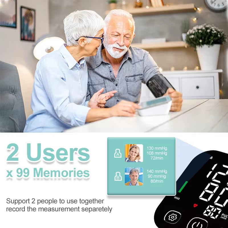 best and accurate blood pressure monitor has 2*99 users memories