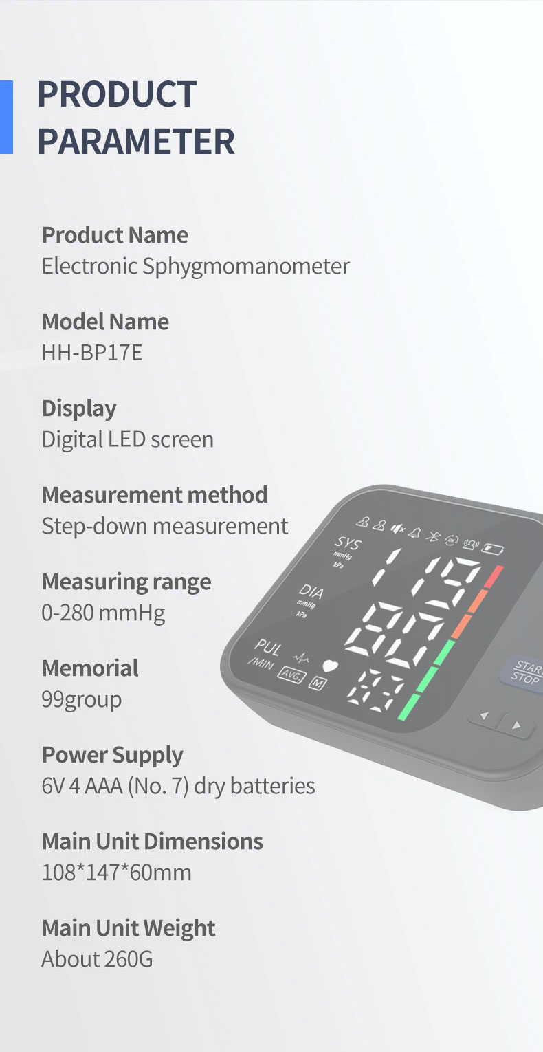 blood pressure monitor parameter