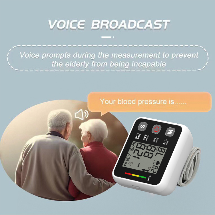 blood pressure monitor wrist band with English Voice