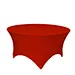 New Arrival Red Polyester stretch Round party anniversary hotel events table cover